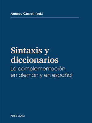cover image of Sintaxis y diccionarios